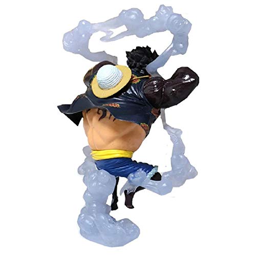 GSDGSD 19CM Anime una Pieza Figura Rey del Artista el Hombre Serpiente Luffy Hombre Serpiente Mono D Luffy Gear 4 PVC Juguete de Modelos coleccionables