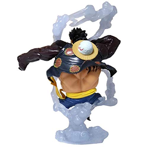 GSDGSD 19CM Anime una Pieza Figura Rey del Artista el Hombre Serpiente Luffy Hombre Serpiente Mono D Luffy Gear 4 PVC Juguete de Modelos coleccionables