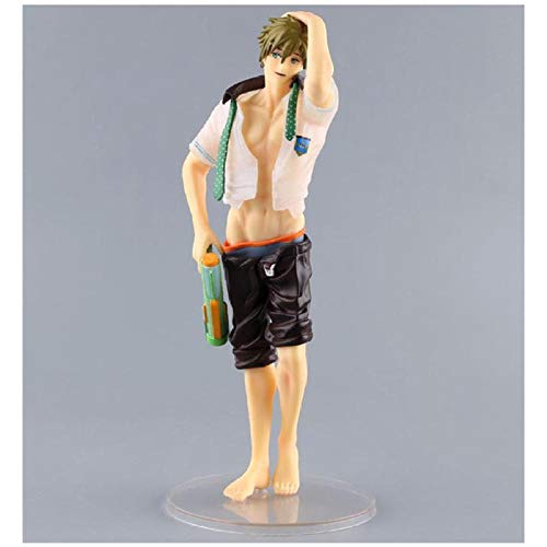 GSDGSD Anime Gratis Iwatobi Swim Club Eternal Summer Tachibana Makoto Traje de baño 1/8 niño Figura de acción Modelo colección muñeca 25cm