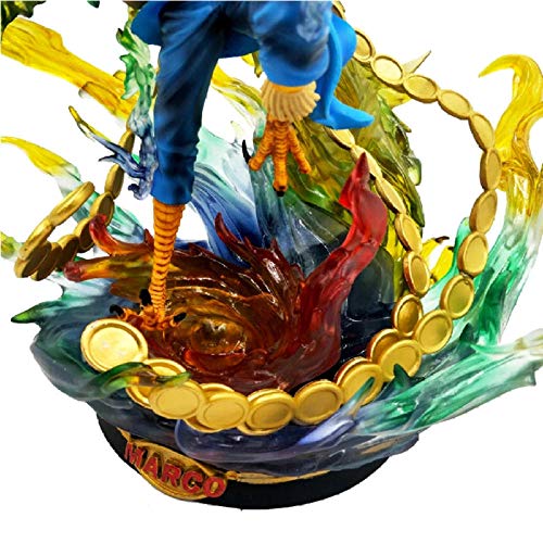 GSDGSD One Piece Ukuran Besar Marco Phoenix 46Cm PVC Modelo Bergerak Figura de acción Figma Anime Pola Dasar Película Hadiah Mainan koleksi Boneka