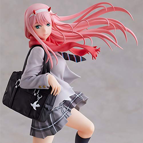 GUANGHHAO Zero Two CÓDIGO ： 002 Darling in The FRANXX Anime Figura 28cm-Estatuilla Decoración Adornos Coleccionables Juguete Animaciones Modelo de Personaje