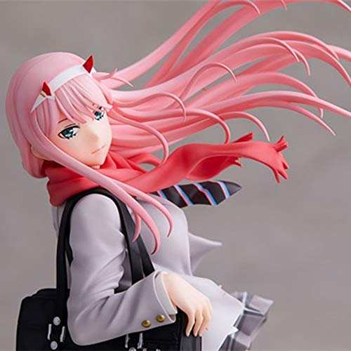 GUANGHHAO Zero Two CÓDIGO ： 002 Darling in The FRANXX Anime Figura 28cm-Estatuilla Decoración Adornos Coleccionables Juguete Animaciones Modelo de Personaje