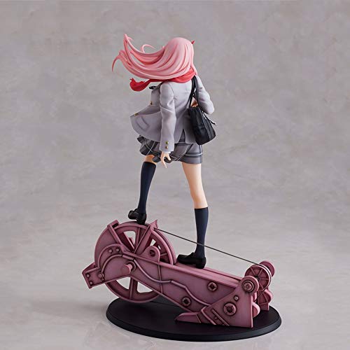 GUANGHHAO Zero Two CÓDIGO ： 002 Darling in The FRANXX Anime Figura 28cm-Estatuilla Decoración Adornos Coleccionables Juguete Animaciones Modelo de Personaje