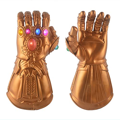 Guantelete del infinitom, ​Thanos Gems con 6 LED Iron Man Infinity Gauntlet War Infinity,Accesorios de Fiesta de Cosplay de Bar