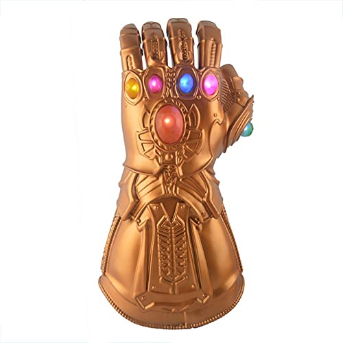 Guantelete del infinitom, Vengadores 4 Final del Juego Thanos Gems con 6 LED Iron Man Infinity Gauntlet War Infinity,A ccesorios de Fiesta de Cosplay de Bar