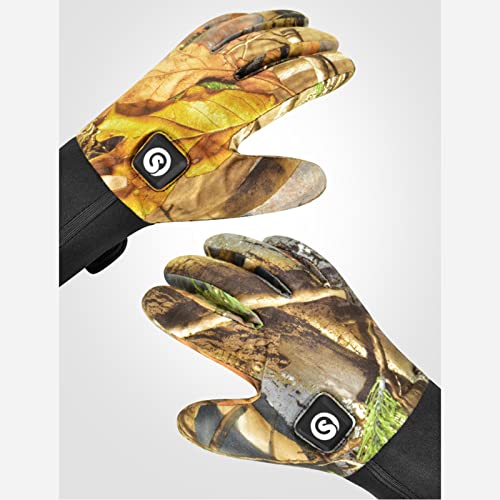 Guantes Calefactables con Batería Recargable 3 Temperaturas Ajustables Calentador De Manos Recargable Hombre Mujer Invierno Guantes Moto Calefactables Ideal para Esquí Senderismo Equitación,3XL