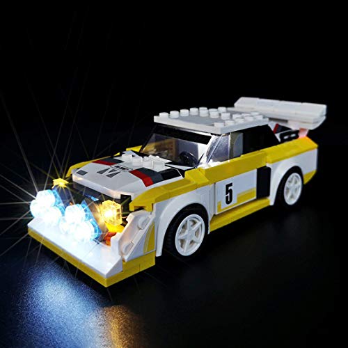 GUDA Juego de luces LED para Lego 76897, juego de luces LED Speed Champions 1985, Audi Sport Quattro S1, compatible con Lego, sin set Lego