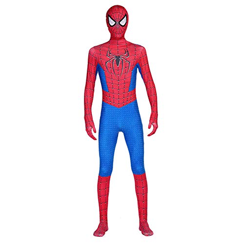 GUOHANG Traje de Spiderman Halloween Carnival Cosplay Classic Spiderman Traje para niños o Adultos Spiderman Traje Traje Body Halloween Cosplay Disfraces,Rojo,105cm ~ 115cm