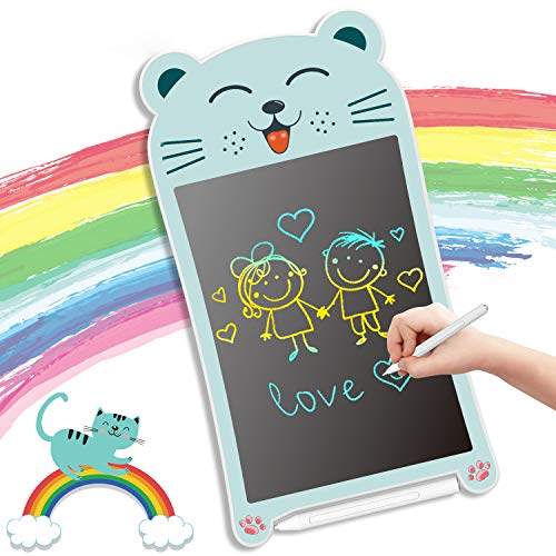 GUYUCOM Tableta de Escritura LCD, Tablero de Dibujo Electrónico de 8.5 Pulgadas, Tablero de Escritura Colorido Mejorado con lápiz,Juguetes Educativos de Aprendizaje y Regalos para niños niñas (Gato