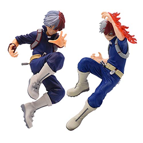 Gwgbxx Mi Héroe Academia Figura De Acción De 16 Cm Todoroki Shoto Batalla Sorprendente Versión Héroe Edad De Los Héroes Animado Juguetes De Colección Modelo Regalo (Color : Green)