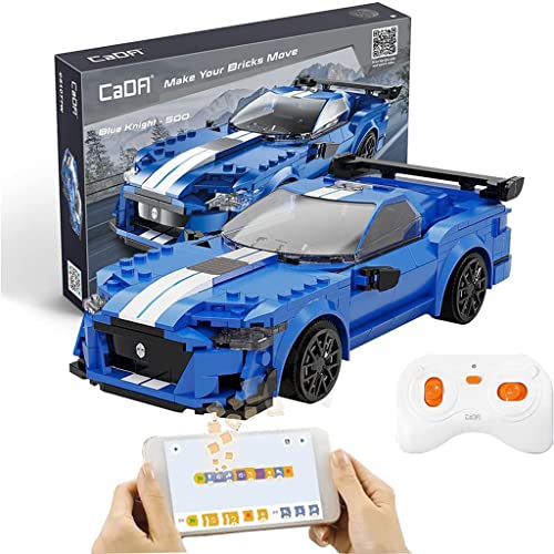 GXQGSD Coche Teledirigido,325PC Stem Bloques de Construcción Coche Teledirigido,Technic Control Coche de Rally Top Gear Controlado por App, Teledirigido Auto para Niños 9 Años,Compatible con Lego