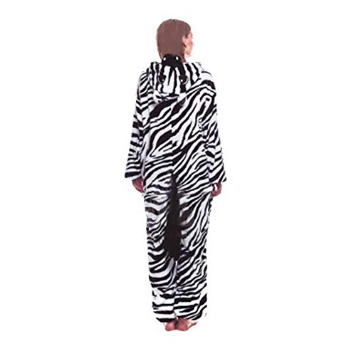 H HANSEL HOME Pijama Cebra Cósmico Mujer Hombre Adulto Unisexo Disfraces Animal Carnaval Halloween Cosplay Cómodo Suave -M