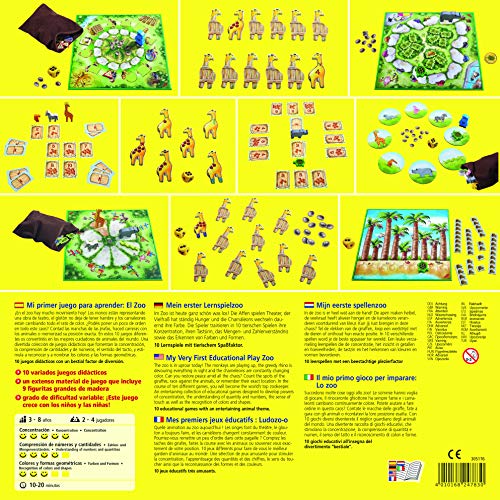 HABA-305176-Mi Primer Aprender: El Zoo juego de mesa infantil, Color surtido (H305176)