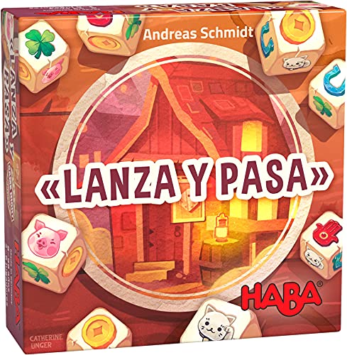 HABA 305295 - Lanza y Pasa, Juego Infantil de Dados. Más 6 años