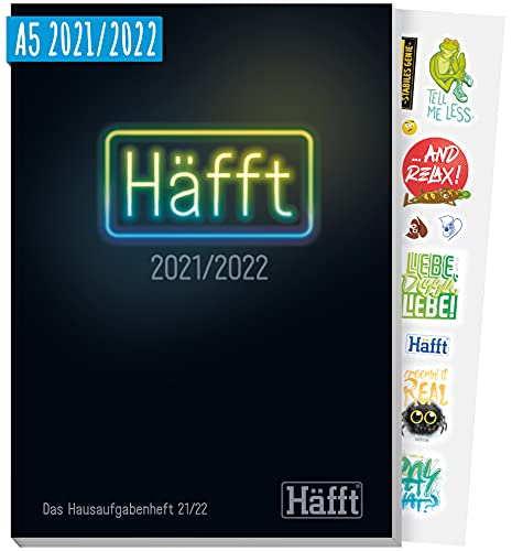 Häfft Original – Cuaderno de deberes 2021/2022 A5 [City Life] Agenda escolar definitiva, planificador escolar sostenible y neutral en el clima