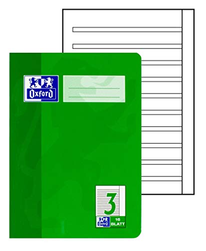 Hamelin Paperbrands 384511603 Oxford - Lote de 15 libretas de líneas (DIN A5, fondo 3, 16 hojas, con márgenes)