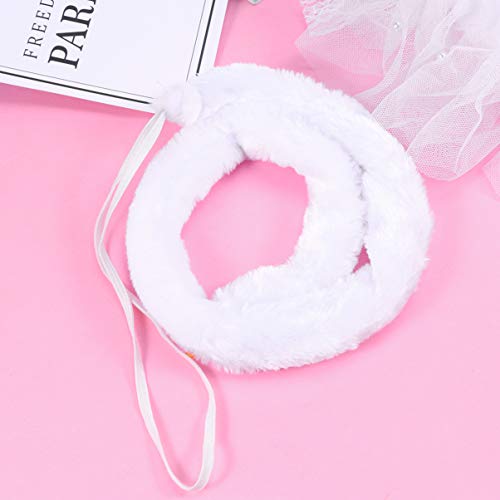 Happyyami 1Pc Faux Fur Cat Tail Cat Trajes de Gato para Mujer Disfraz de Ratón Adulto Cat Noir Traje para Mujeres