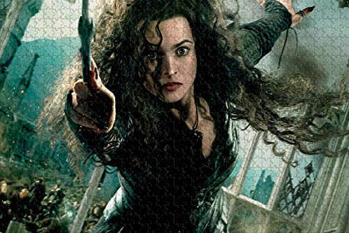 Harry Potter Rompecabezas, Hogwarts 1000 Piezas para Adultos Juegos intelectuales para aliviar el estrés 75 * 50 (Color : Bellatrix Lestrange, Size : B)