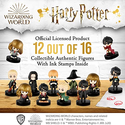 Harry Potter Stamps | Harry Potter Gifts in 1 Deluxe Box | Collect All 16 Harry Potter Toys | Harry Potter Accessories w/ The Most Beloved Characters | Mini Toys for a Harry Potter Party | by P.M.I.