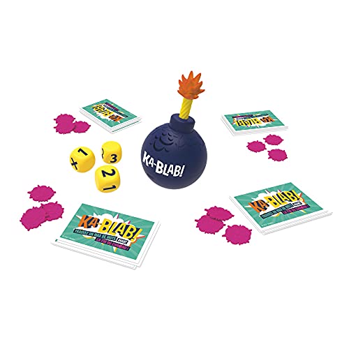 Hasbro Gaming F2562801 Ka-Blab juego para familias, adolescentes y niños, a partir de 10 años, juego de grupo 2 a 6 jugadores, por los creadores de Scattergories, Idioma Francés