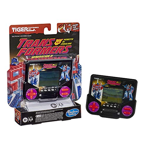 Hasbro Gaming Tiger Electronics Transformers Robots in Disguise Generation 2 Videojuego electrónico LCD Inspirado en el retrólogo 1 Jugador Juego de Mano a Partir de 8 años