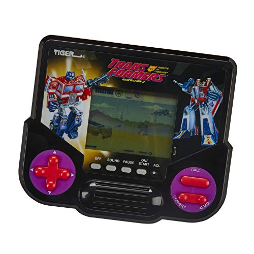 Hasbro Gaming Tiger Electronics Transformers Robots in Disguise Generation 2 Videojuego electrónico LCD Inspirado en el retrólogo 1 Jugador Juego de Mano a Partir de 8 años