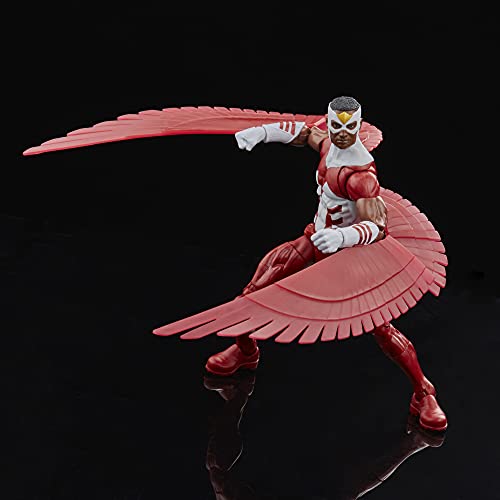 Hasbro Marvel Legends Series - Figura de Falcon de 15 cm - En Embalaje Retro, con 3 Accesorios, F5882