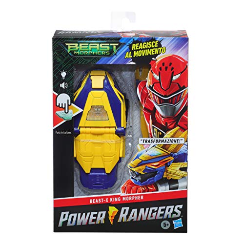 Hasbro Power Rangers Morpher X King (Rolle Play electrónico Interactivo con Efectos Luminosos y sonoros, Inspirado en la Serie de TV Power Rangers Beast Morphers) (E7538103)