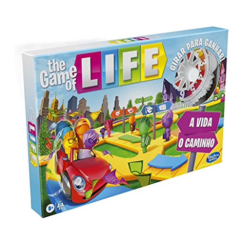 Hasbro The Game of Life - Juego de Mesa para la Familia de 2 a 4 Jugadores, para niños a Partir de 8 años, Incluye Clavijas de Colores