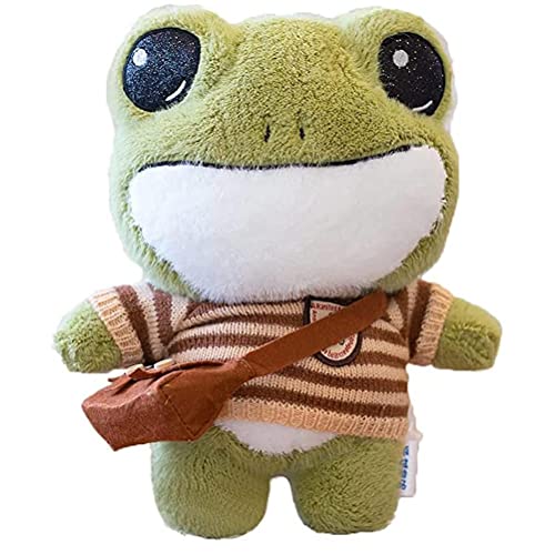 HEITIGN Peluche de Rana, Lindo Muñeco de Peluche Suave de Rana para Niños, Lindo Muñeco de Peluche Suave de Rana Animal de Dibujos Animados, Cojín, Almohada, Halloween Navidad Regalo, 11,8 Pulgadas