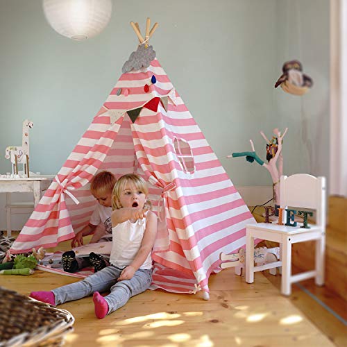 Hej Lønne Tipi - Tienda de campaña para niños (120 x 120 x 150 cm, Incluye Bolsa e Instrucciones, no Contiene sustancias nocivas)