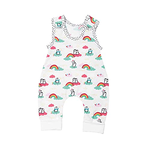 Heless 1185 – Juego de Ropa para muñecas en diseño de pingüino, 2 Piezas con Pelele y Camiseta, tamaño 28 – 35 cm, Multicolor