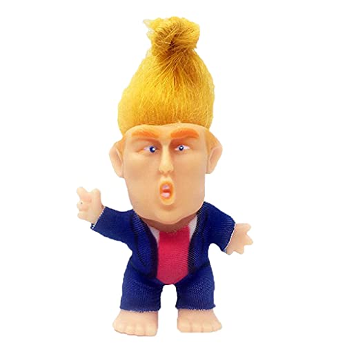 Hellery Presidente del Coleccionista Donald Troll Troll Muñeca de Pie Juguete 6 Cm