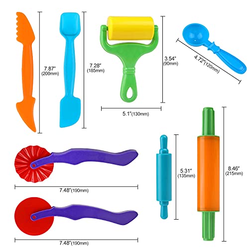 Herramientas de Plastilina, Moldes para Cortadores Formas de Animales, Extrusora de Accesorios de Plastilina Cortadores de Galletas Juguete de Arcilla para Niños Bebé (Color al Azar)