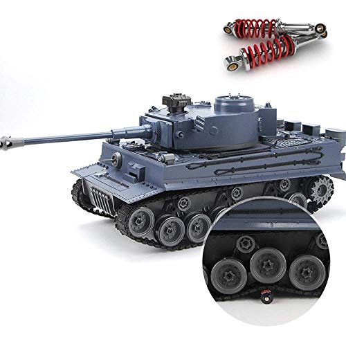 High Speed RC Tank Super Large Child Charging Remote Control Tank Chariot Toy Tank 1:18 Off-Road Remote Control Tank Chariot Crawlers Chariot Holiday Birthday Gifts (Color : 1battery) (2batterys)