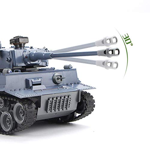 High Speed RC Tank Super Large Child Charging Remote Control Tank Chariot Toy Tank 1:18 Off-Road Remote Control Tank Chariot Crawlers Chariot Holiday Birthday Gifts (Color : 1battery) (2batterys)