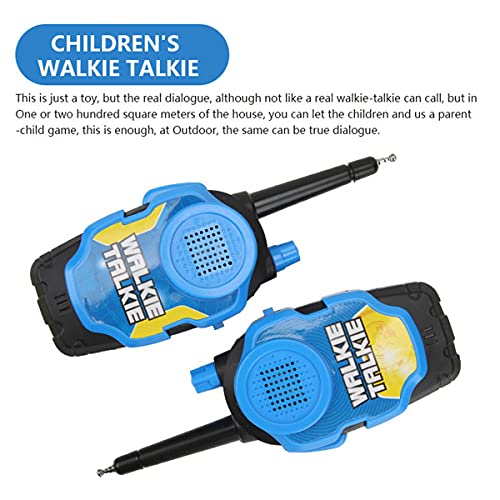 HIZQ Walkie Talkie para Niños Y Niñas De 3 A 12 Años con Linterna LCD Retroiluminada De Largo Alcance De 200 M para Seguridad del Bebé Juguetes Al Aire Libre para Niños,Amarillo