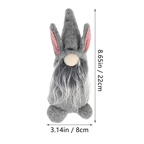 Homoyoyo Conejito de Pascua GNOME de Pantalla de Pascua Conejito Conejo Conejo Enano Muñeca Hecha a Mano Paño Peluche Sueco Figurilla Muñeca para Casa Tienda