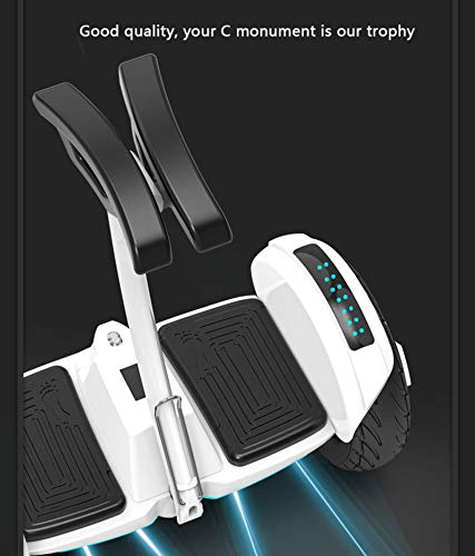 Hoverboard Patinete Ruedas LED Luces Scooter eléctrico con Bluetooth - Patinete Eléctrico 700W Regalo para Niños Adolescentes y Adulto,White,54v