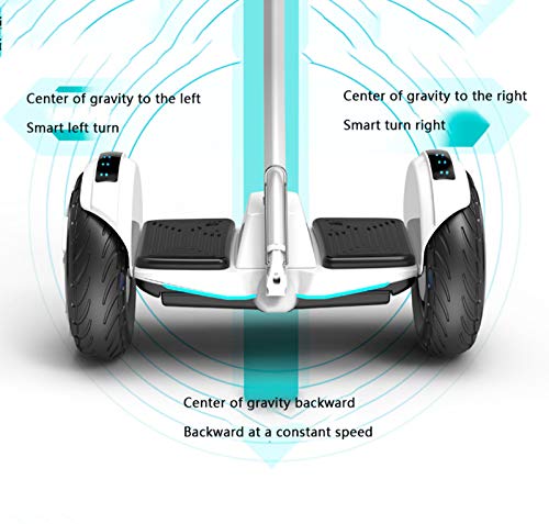 Hoverboard Patinete Ruedas LED Luces Scooter eléctrico con Bluetooth - Patinete Eléctrico 700W Regalo para Niños Adolescentes y Adulto,White,54v