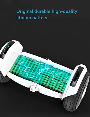 Hoverboard Patinete Ruedas LED Luces Scooter eléctrico con Bluetooth - Patinete Eléctrico 700W Regalo para Niños Adolescentes y Adulto,White,54v