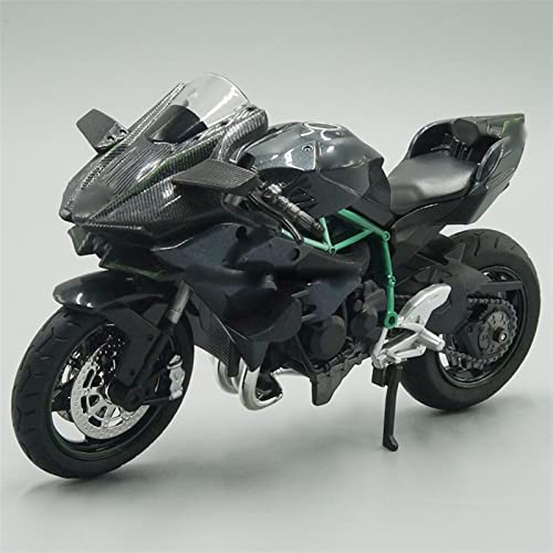 HSSM 1:12 Modelo De Motocicleta Fundido A Presión para Kawasaki para Ninja H2 Réplica De Bicicleta Deportiva con Sonido Y Luz para Adultos Die Cast Motocicleta