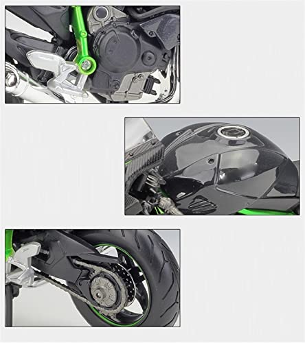 HSSM 1:12 para Kawasaki para Ninja H2 R Motocicleta De Metal Fundido A Presión Bicicleta Modelo De Coche Juguete Mini Moto Regalo Die Cast Motocicleta