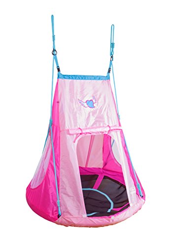 HUDORA Heart 72153 - Columpio Nido (110 cm, con Tienda de campaña)