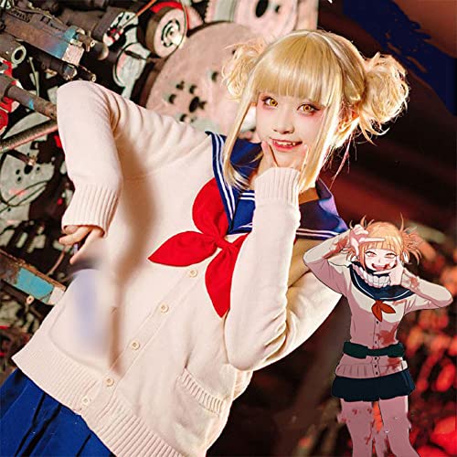 HUIXINLIANG Cosplay Peluca Corta Rizada Peluca Bangs Peluca Halloween Cosplay Traje Peluca Cosplay Peluca Anime Mi Héroe Academia Cos Peluca Dividir Tigre Boca Clip Oro Oro