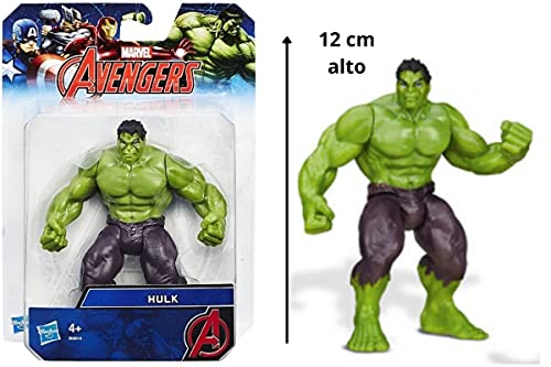 Hulk Action Figuras personaje 12 cm Avengers blister individual juguete Super héroe endgame trilogía personajes fantásticos B6925 verde