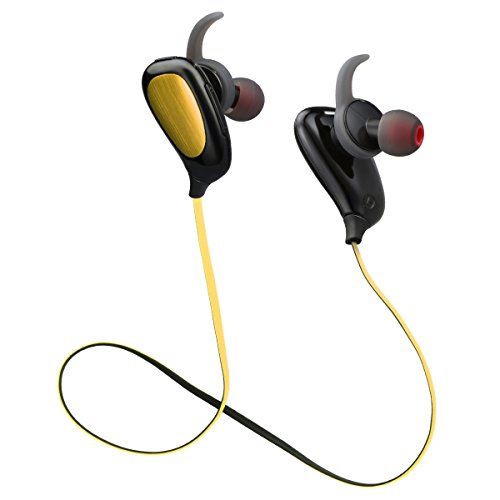 Hulorry Auriculares deportivos con micrófono Bluetooth auriculares inalámbricos deportivos Bluetooth auriculares cancelación de ruido para iOS & Android, iPhone X, Galaxy S9 + etc.