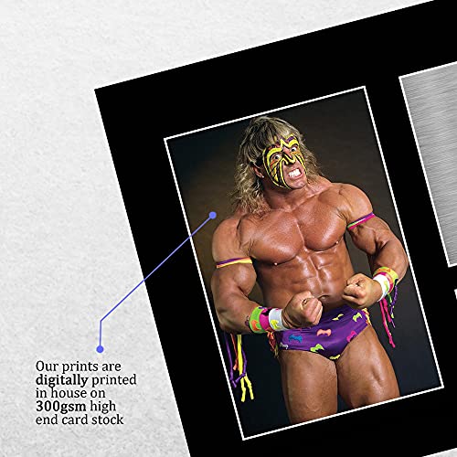 HWC Trading The Ultimate Warrior A4 Sin Marco Regalo De Visualización De Fotos De Impresión De Imagen Impresa Autógrafo Firmado por WWF WWE Fanáticos De La Lucha