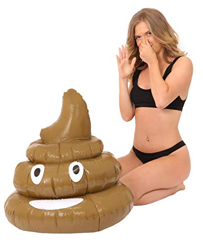 I LOVE FANCY DRESS LTD Emoji DE Caca Inflable con 58 CM DE Longitud Decoracion Divertida DE Fiestas O Regalo Gracioso OFERECER A Tus Amigos