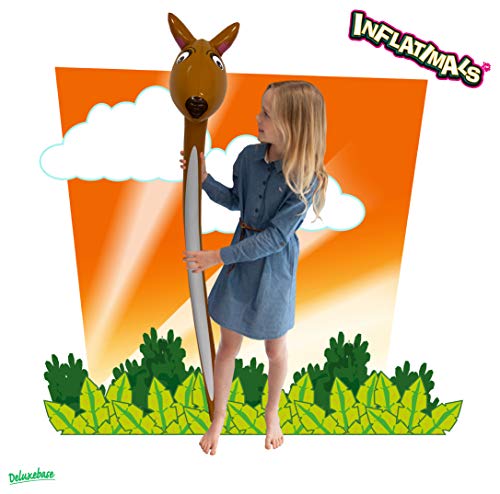 Inflatimals Animales inflables - Canguro de Deluxebase. Juguete Inflable Gigante con Lindo diseño Animal. Excelente Regalo para niños o como artículo Decorativo en Fiestas Infantiles